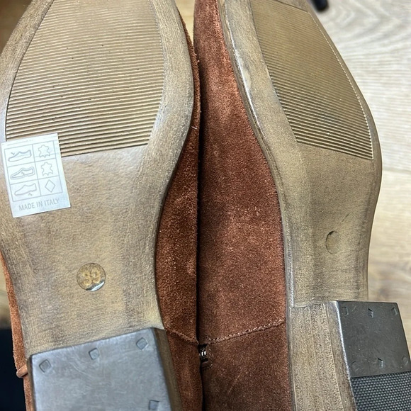 NWOB Fortezza Made in Italy Brown Suede Booties Size 39/8.5 - Picture 7 of 7